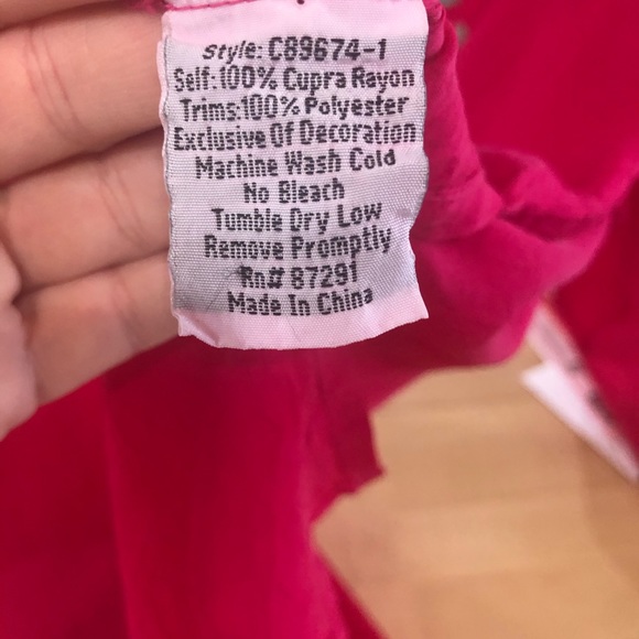 Beautiful candy apple red Johnny Was top - Picture 3 of 8